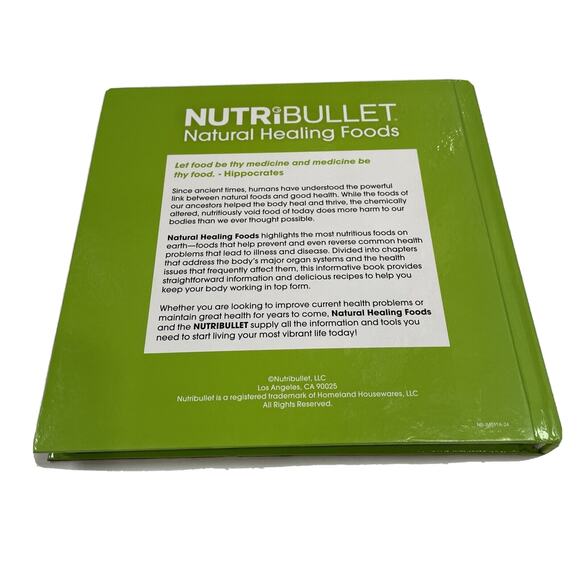 NUTRIBULLET NATURAL HEALING FOODS 210pg hard book Healthy Eating with Recipes - Picture 2 of 2